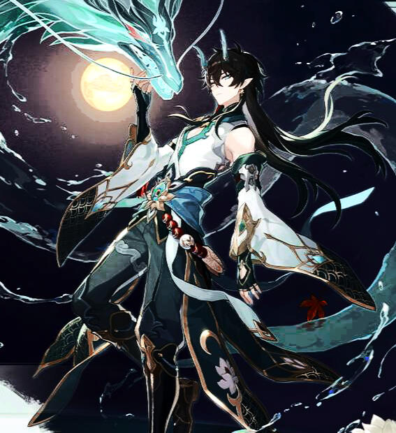 Face Claim by Dan Heng from Honkai Star Rail.